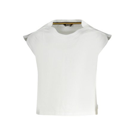 K-WAY T-SHIRT MANICHE CORTE BAMBINA BIANCO