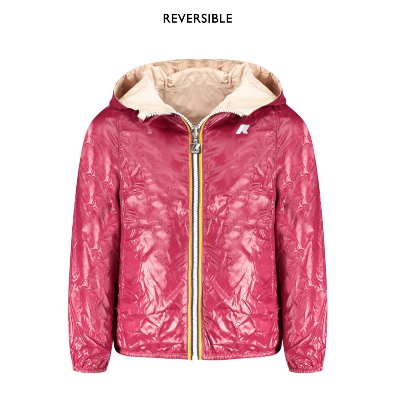 K-WAY GIACCA SPORTIVA BAMBINA ROSA K-WAY GIACCA SPORTIVA BAMBINA ROSA