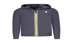 K-WAY FELPA CON ZIP BAMBINO BLU