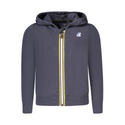 K-WAY FELPA CON ZIP BAMBINO BLU