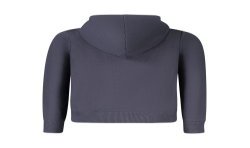 K-WAY FELPA CON ZIP BAMBINO BLU
