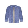 K-WAY FELPA CON ZIP BAMBINO BLU