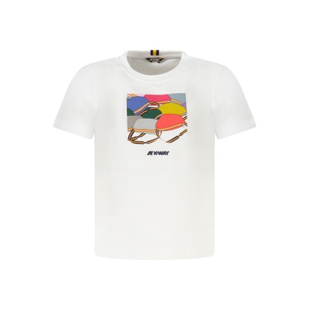 K-WAY T-SHIRT MANICHE CORTE BAMBINO BIANCO