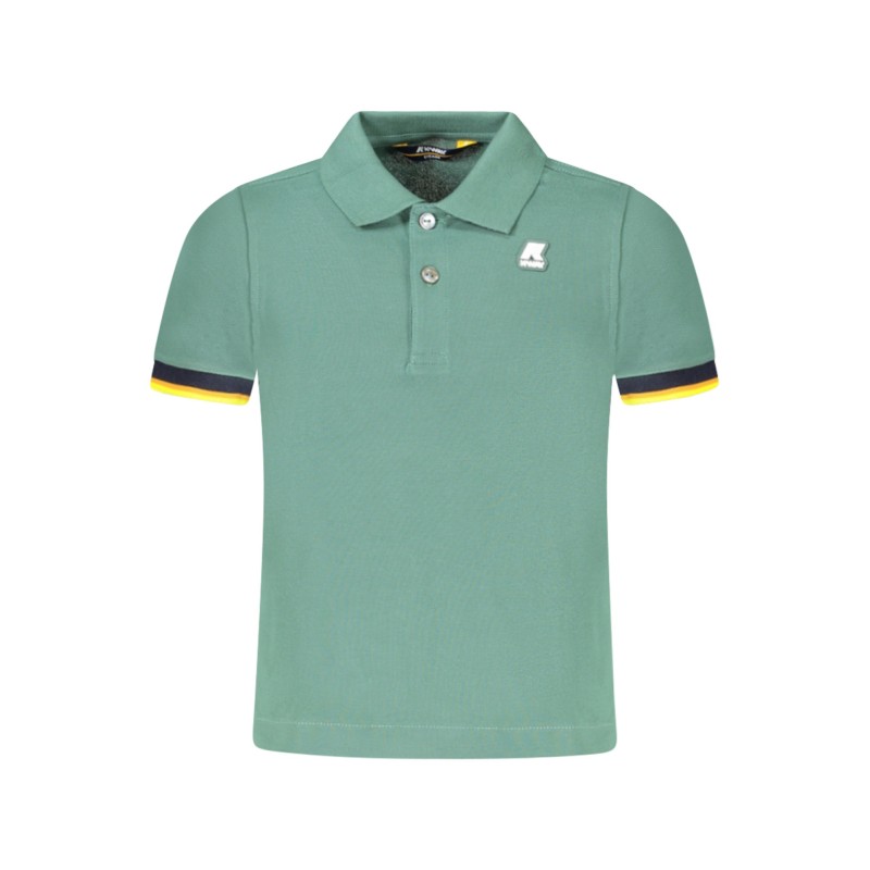 K-WAY POLO MANICHE CORTE BAMBINO VERDE