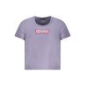 K-WAY T-SHIRT MANICHE CORTE BAMBINA VIOLA