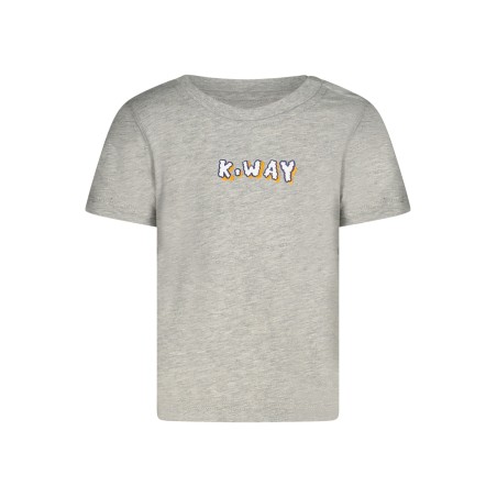 K-WAY T-SHIRT MANICHE CORTE BAMBINO GRIGIO