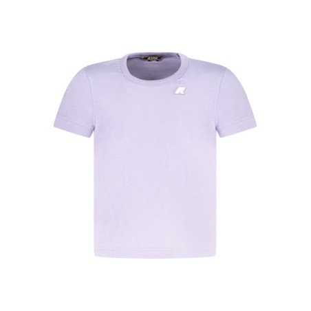 K-WAY T-SHIRT MANICHE CORTE BAMBINA VIOLA