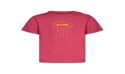 K-WAY T-SHIRT MANICHE CORTE BAMBINA ROSA