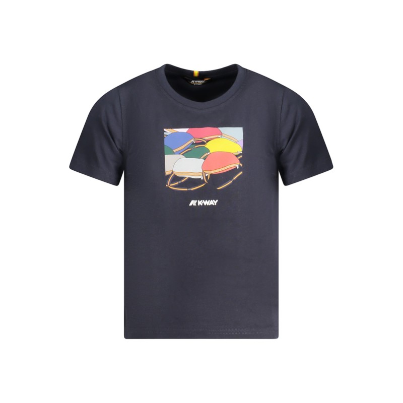 K-WAY T-SHIRT MANICHE CORTE BAMBINO BLU