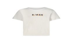 K-WAY T-SHIRT MANICHE CORTE BAMBINO BIANCO
