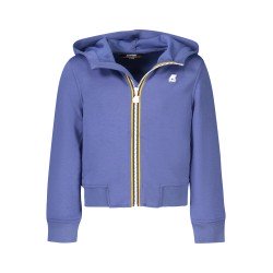 K-WAY FELPA CON ZIP BAMBINO BLU