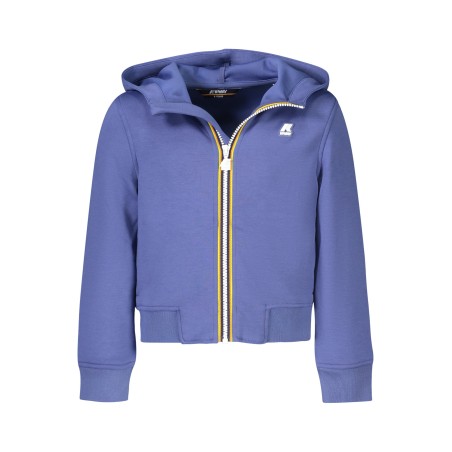 K-WAY FELPA CON ZIP BAMBINO BLU