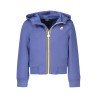 K-WAY FELPA CON ZIP BAMBINO BLU