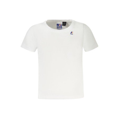 K-WAY T-SHIRT MANICHE CORTE BAMBINO BIANCO