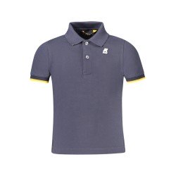 K-WAY POLO MANICHE CORTE BAMBINO BLU