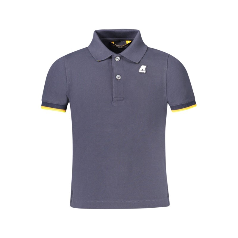 K-WAY POLO MANICHE CORTE BAMBINO BLU