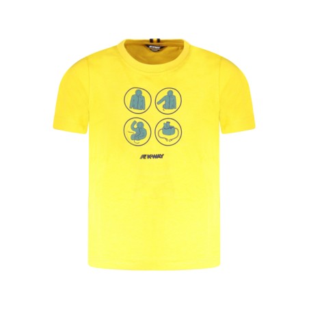 K-WAY T-SHIRT MANICHE CORTE BAMBINO GIALLO