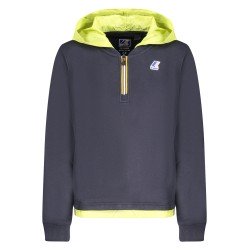 K-WAY FELPA SENZA ZIP BAMBINO BLU