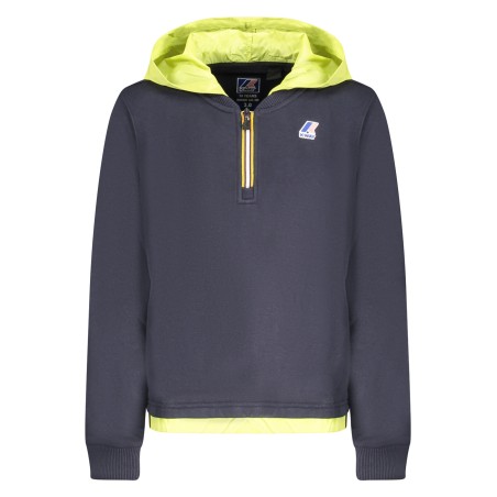 K-WAY FELPA SENZA ZIP BAMBINO BLU