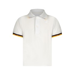 K-WAY POLO MANICHE CORTE BAMBINO BIANCO