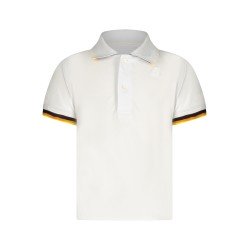 K-WAY POLO MANICHE CORTE BAMBINO BIANCO