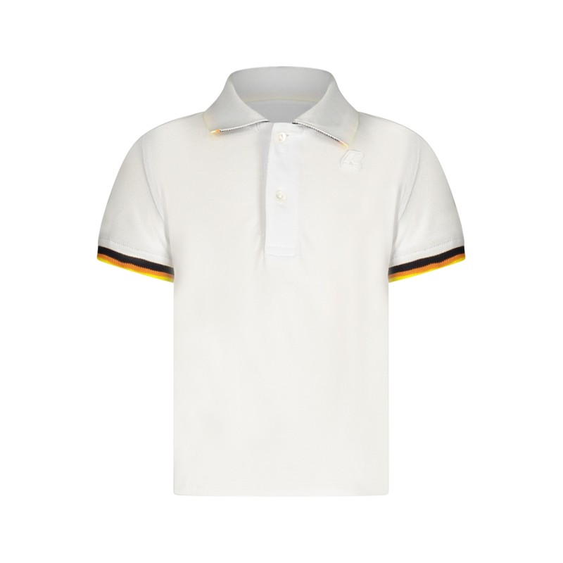 K-WAY POLO MANICHE CORTE BAMBINO BIANCO