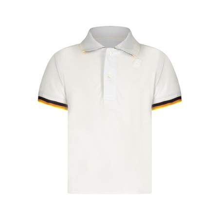 K-WAY POLO MANICHE CORTE BAMBINO BIANCO