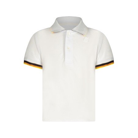 K-WAY POLO MANICHE CORTE BAMBINO BIANCO
