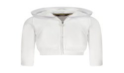 K-WAY FELPA CON ZIP BAMBINA BIANCO