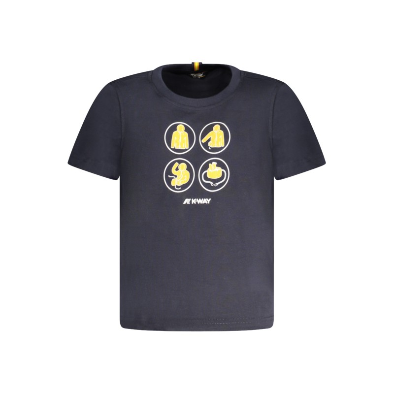 K-WAY T-SHIRT MANICHE CORTE BAMBINO BLU K-WAY T-SHIRT MANICHE CORTE BAMBINO BLU