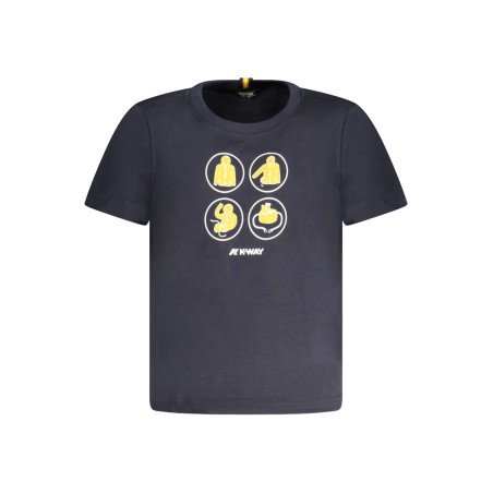 K-WAY T-SHIRT MANICHE CORTE BAMBINO BLU