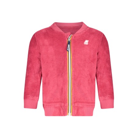 K-WAY FELPA CON ZIP BAMBINA ROSA