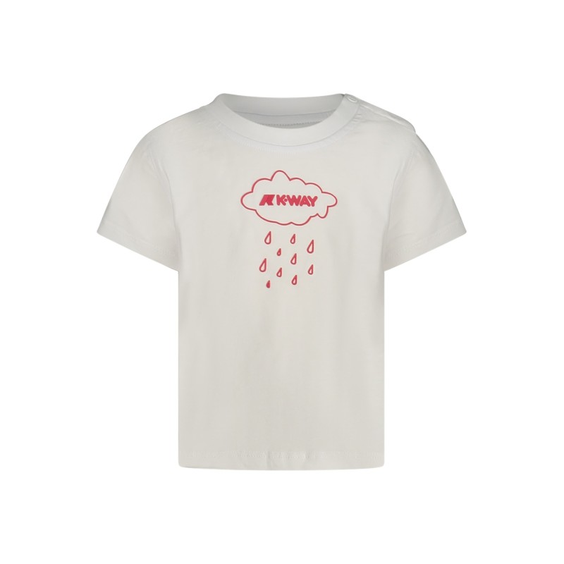 K-WAY T-SHIRT MANICHE CORTE BAMBINO BIANCO