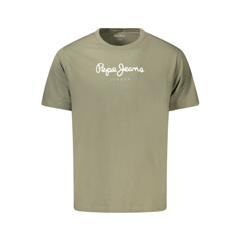 PEPE JEANS T-SHIRT MANICHE CORTE UOMO VERDE PEPE JEANS T-SHIRT MANICHE CORTE UOMO VERDE