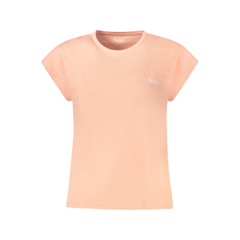 PEPE JEANS T-SHIRT MANICHE CORTE DONNA ROSA PEPE JEANS T-SHIRT MANICHE CORTE DONNA ROSA