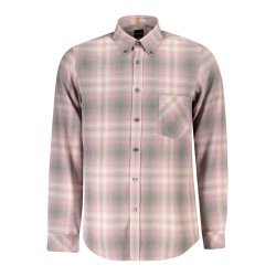 HUGO BOSS CAMICIA MANICHE LUNGHE UOMO ROSA