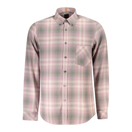 HUGO BOSS CAMICIA MANICHE LUNGHE UOMO ROSA