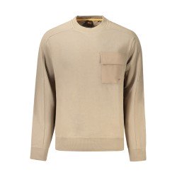 HUGO BOSS FELPA SENZA ZIP UOMO BEIGE