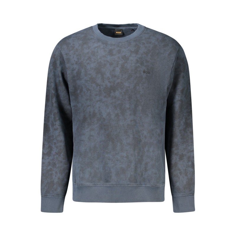 HUGO BOSS FELPA SENZA ZIP UOMO BLU HUGO BOSS FELPA SENZA ZIP UOMO BLU
