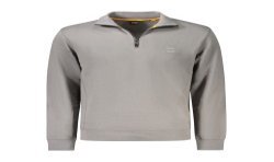 HUGO BOSS FELPA CON ZIP UOMO GRIGIO