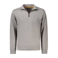 HUGO BOSS FELPA CON ZIP UOMO GRIGIO
