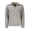 HUGO BOSS FELPA CON ZIP UOMO GRIGIO