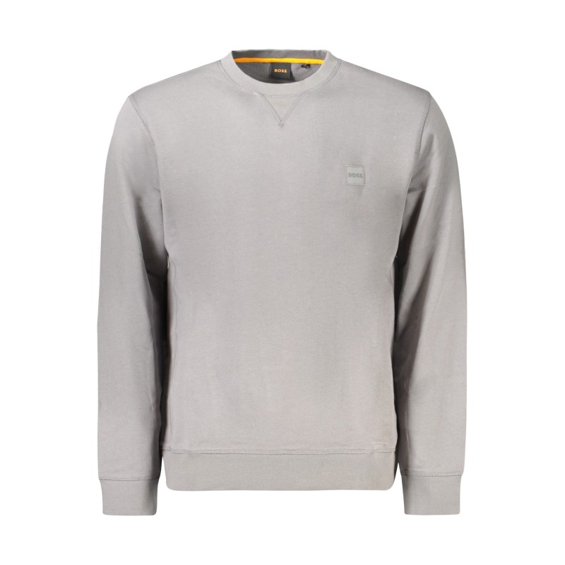 HUGO BOSS FELPA SENZA ZIP UOMO GRIGIO