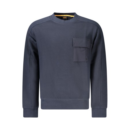HUGO BOSS FELPA SENZA ZIP UOMO BLU