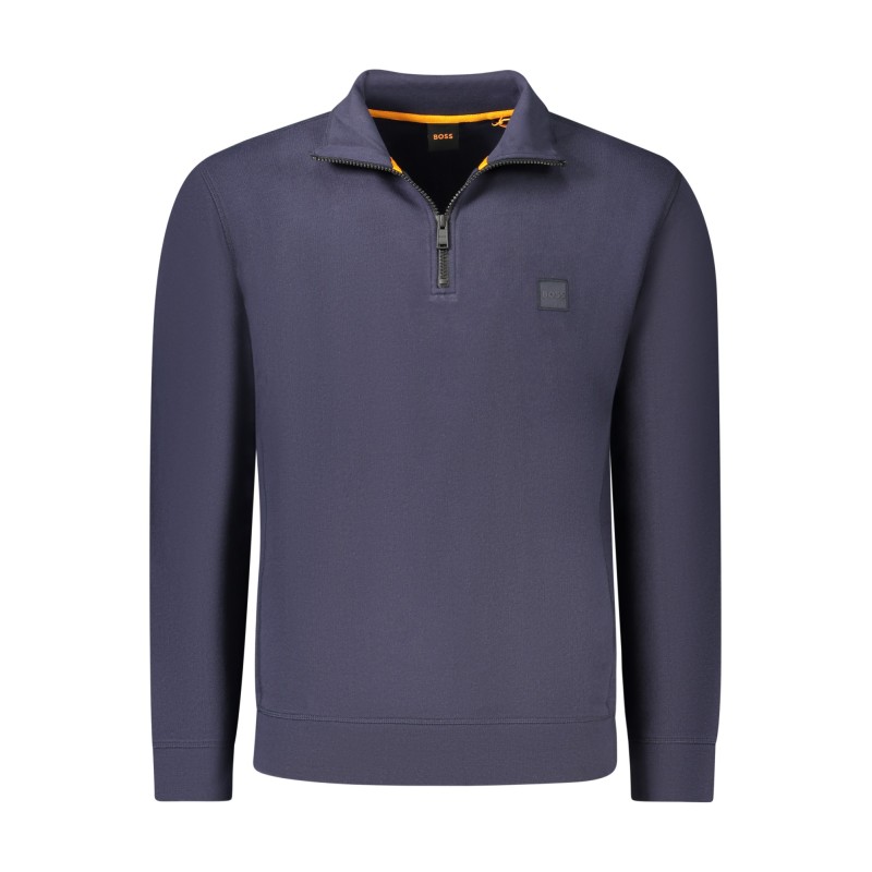 HUGO BOSS FELPA CON ZIP UOMO BLU