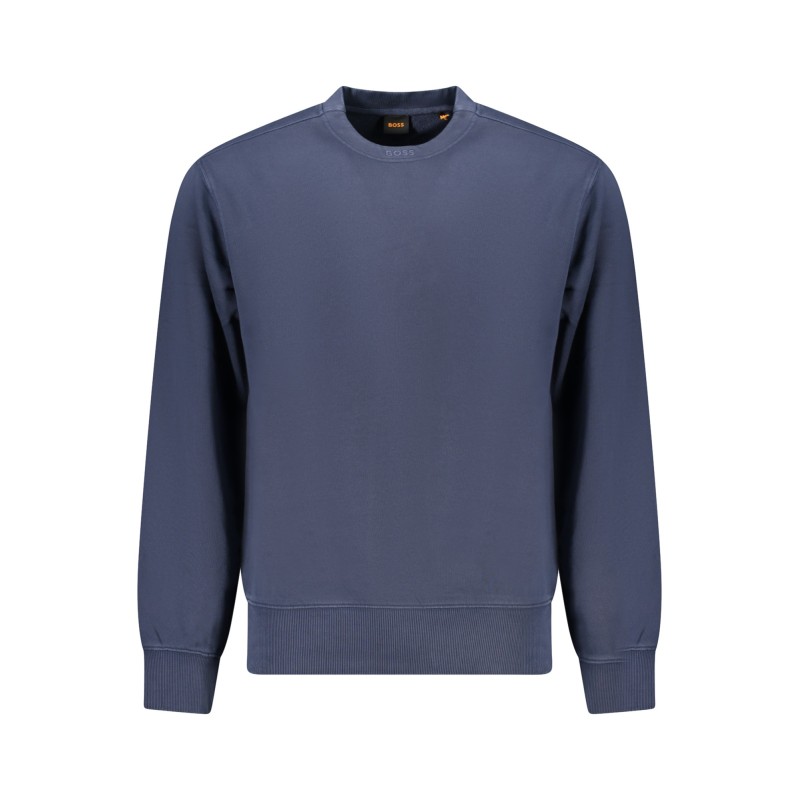 HUGO BOSS FELPA SENZA ZIP UOMO BLU HUGO BOSS FELPA SENZA ZIP UOMO BLU