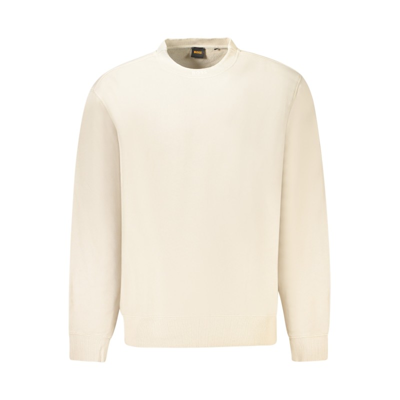 HUGO BOSS FELPA SENZA ZIP UOMO BEIGE HUGO BOSS FELPA SENZA ZIP UOMO BEIGE