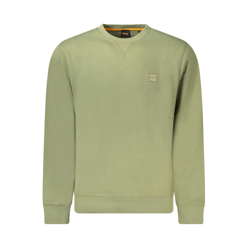 HUGO BOSS FELPA SENZA ZIP UOMO VERDE HUGO BOSS FELPA SENZA ZIP UOMO VERDE