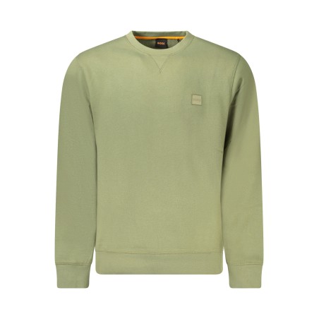 HUGO BOSS FELPA SENZA ZIP UOMO VERDE