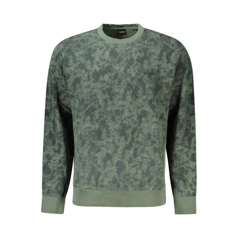 HUGO BOSS FELPA SENZA ZIP UOMO VERDE HUGO BOSS FELPA SENZA ZIP UOMO VERDE